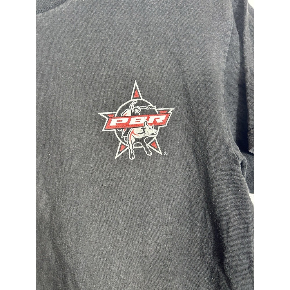 PBR Bull Riding Americas Sport Graphic T-Shirt Rodeo Western Vintage Wash Size M - Picture 2 of 13